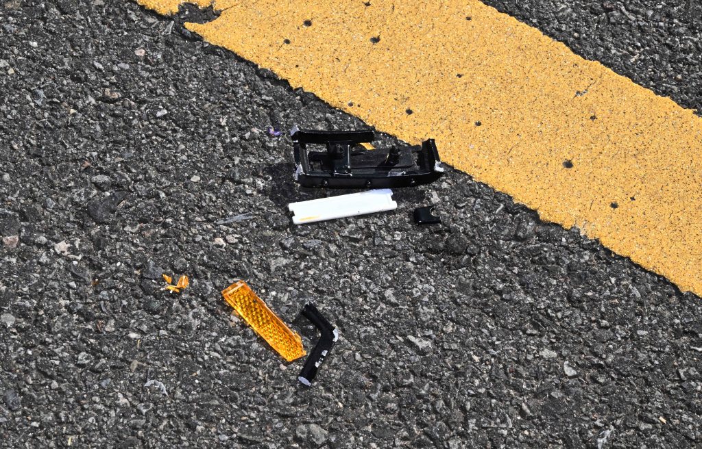 The crash happened Monday morning. 