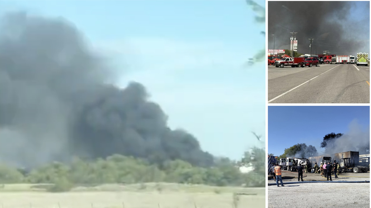 Plane Crashes Near Hicks Airfield, Ignites Multiple Semi-Trucks In Northwest Fort Worth