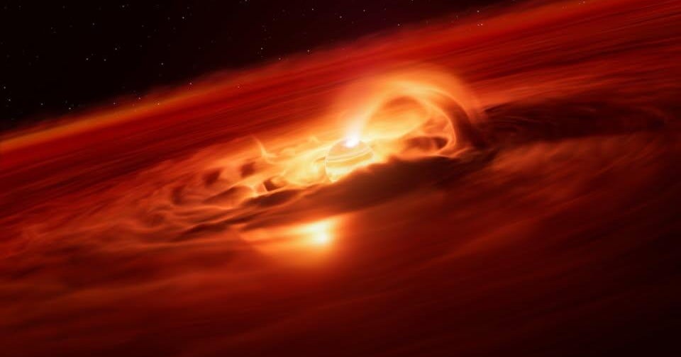 Mysterious "rogue planet" spotted gobbling 6 billion tons of gas and dust a second