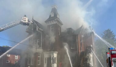 PHOTOS: House fire in Quinte West, Queen Street closed