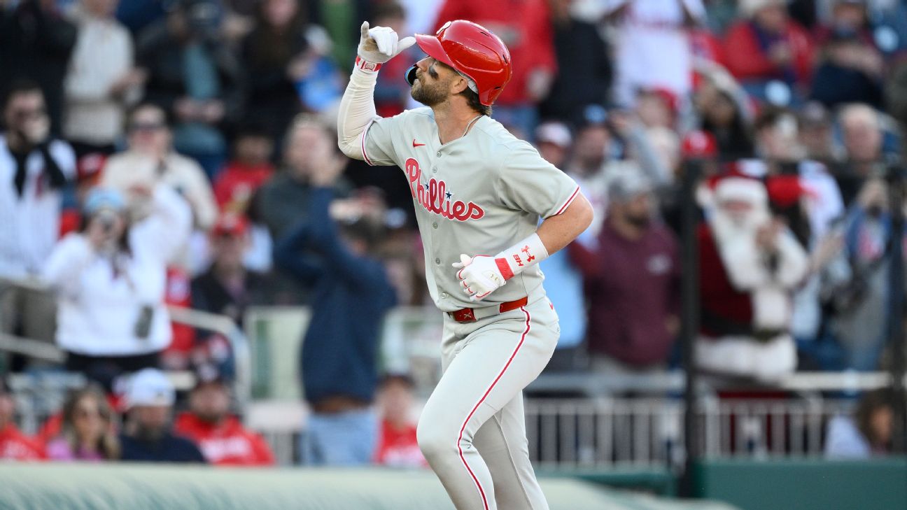 Phillies' Bryce Harper and wife, Kayla, welcome fourth child