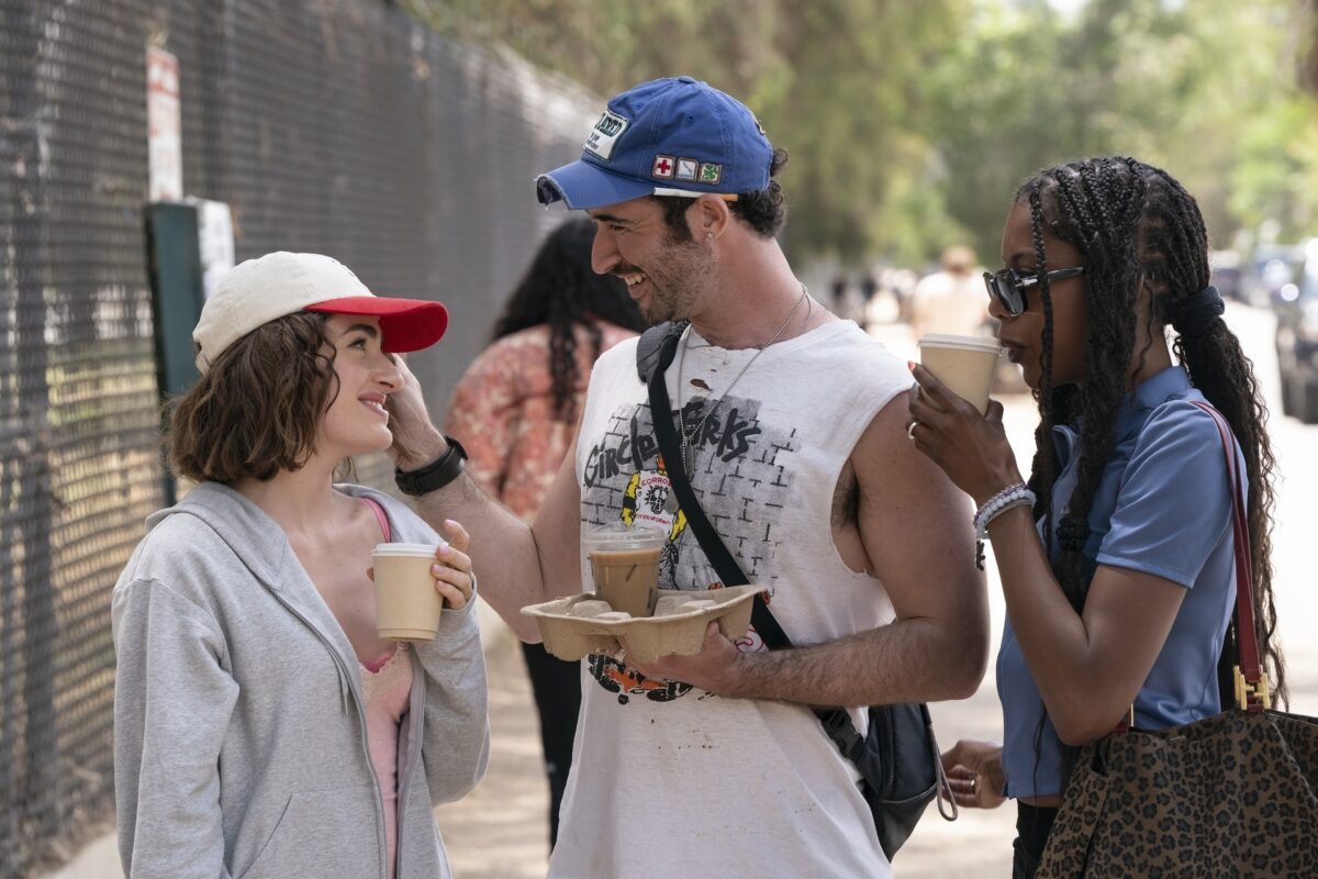 Rachel Sennott, Jordan Firstman and True Whitaker in I Love LA