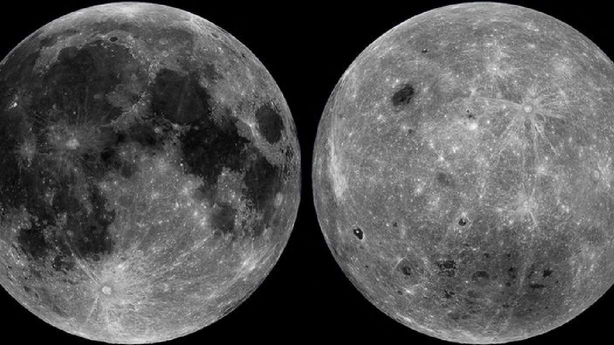 Rock samples show moon's farside interior is cooler than the nearside