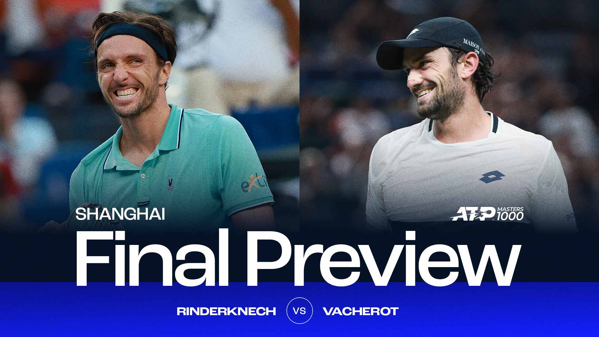 Cousins Arthur Rinderknech and Valentin Vacherot will meet for the Shanghai title on Sunday