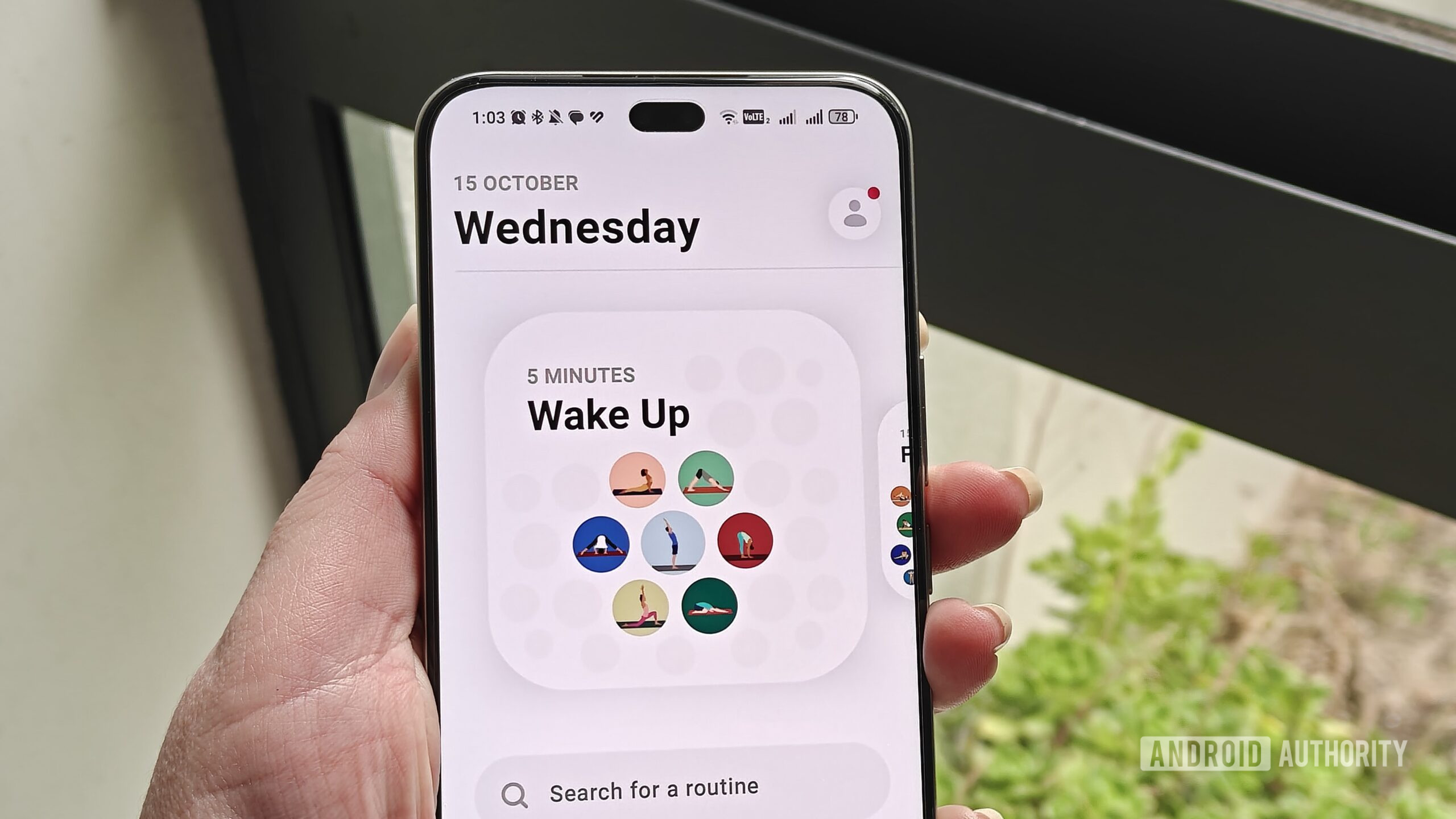 routines in the bend app