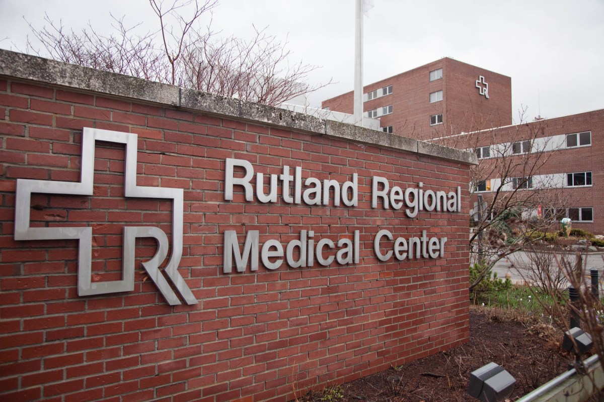 Rutland Regional Medical Center sign