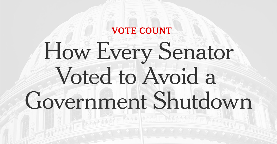 How the Senate Voted on the Failed Effort to Prevent a Government Shutdown