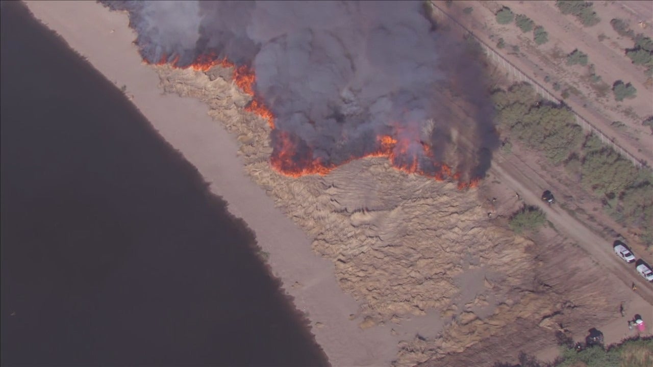 Tres Rios Wetlands undergoes prescribed burn