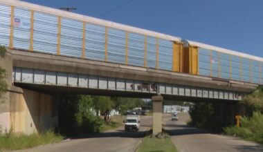 Fort Worth woman says rocks falling from Union Pacific bridge on Tension Drive endanger drivers