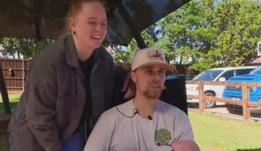 Injured Fort Worth firefighter Caleb Halvorson and his premature son recover at home