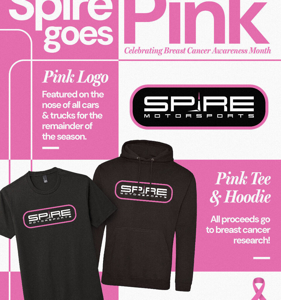 Spire Motorsports Goes Pink in Recognition of Breast Cancer Awareness Month