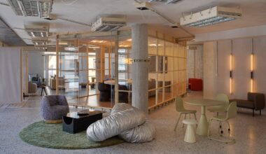 Overview of CoLab showroom by Lucas Muñoz for Sancal