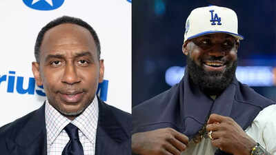 Stephen A. Smith and LeBron James. Image via: Getty Images "Think that’s going to make him the GOAT over Jordan" - Stephen A. Smith bashes LeBron James for chasing stats to rival Michael Jordan's legacy