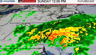 Coastal storm set to hit Philadelphia area, Jersey Shore with heavy rain, strong winds. Here's the forecast.