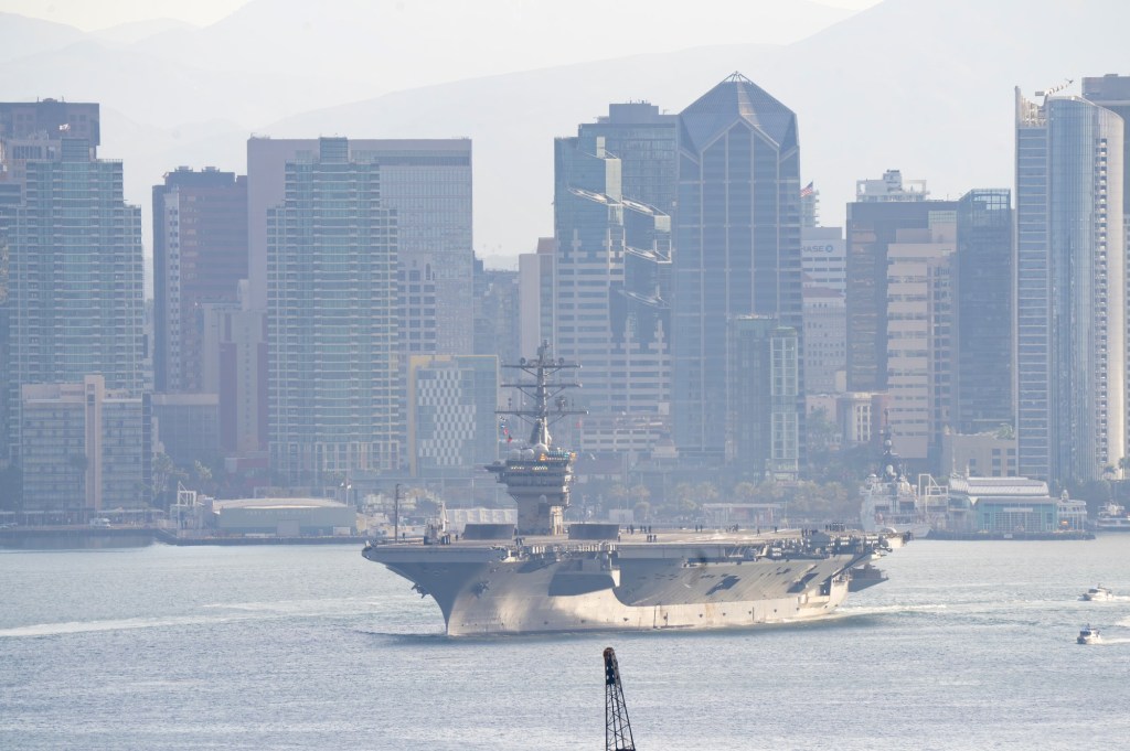 San Diego-based helicopter flying off USS Nimitz crashes in South China Sea – San Diego Union-Tribune