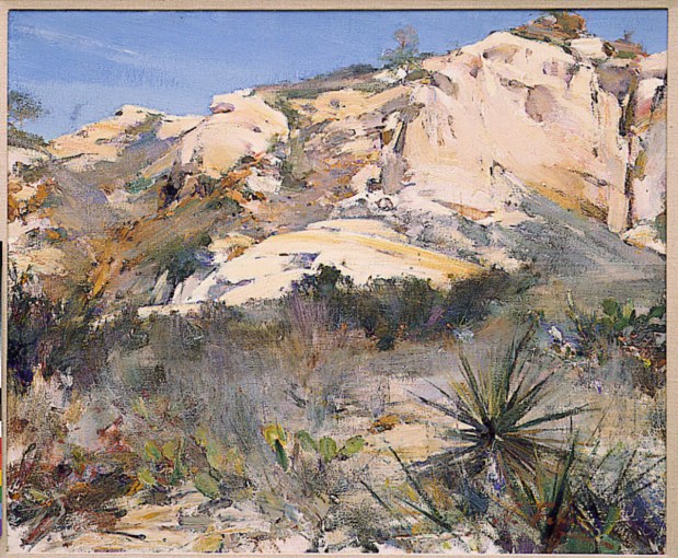 "Torrey Pines," a 1925 oil on canvas by Nicolai Ivanovich Fechin, from the San Diego Museum of Art's permanent collection. San Diego Ballet is presenting a new dance piece inspired by the painting. (Gift of Wilda B. Dunnicliffe, by exchange, 1998.87)