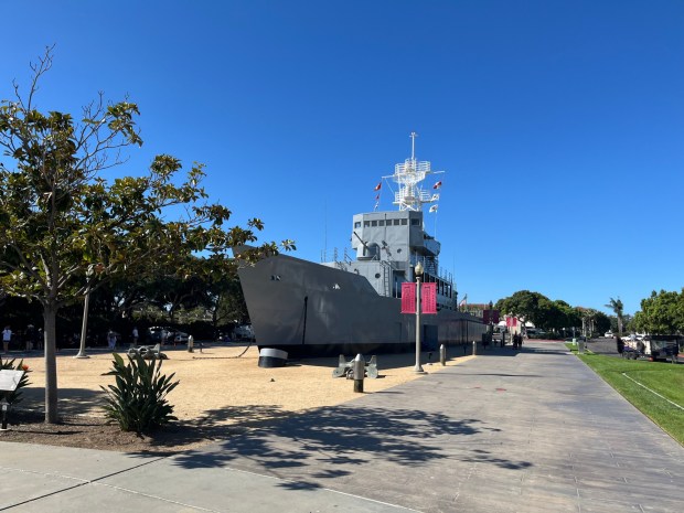 The USS Recruit on the southern end of Liberty Station. (Maura Fox / The San Diego Union-Tribune)