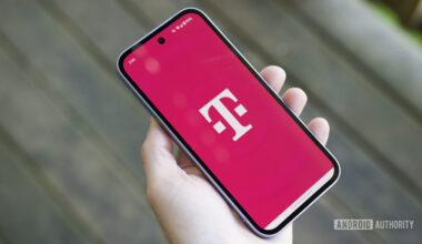 T-Mobile logo on an Android phone.