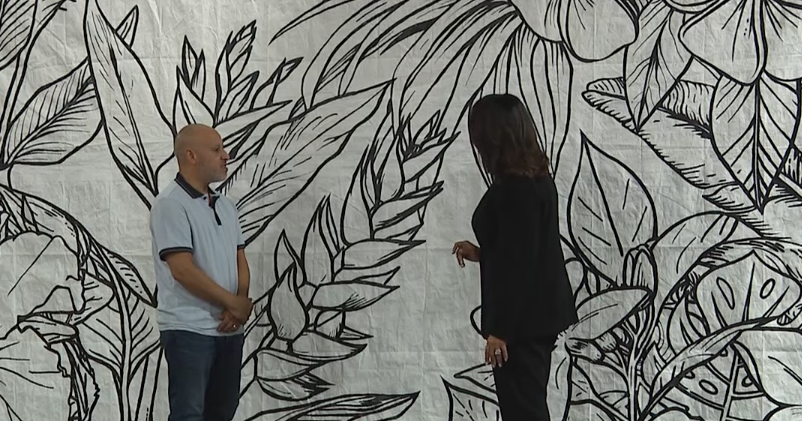 Chicago artist Carlos Rolon uses tarp art to help provide shelter to those in need in Puerto Rico