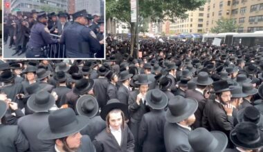 Thousands of Orthodox Jews protest around Israeli consulate in NYC to call for change in country's military draft rules