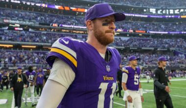 Vikings Place Carson Wentz on Injured Reserve, Claim Tight End Ben Sims