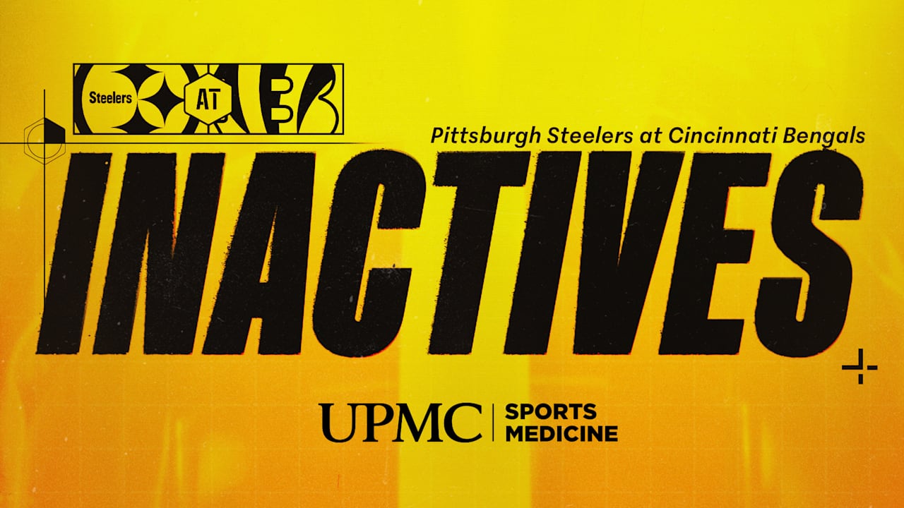 Steelers inactives for Week 7 at Bengals
