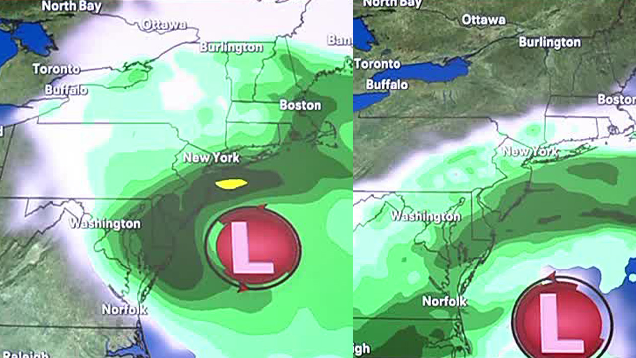 Potential weekend nor'easter update for NYC