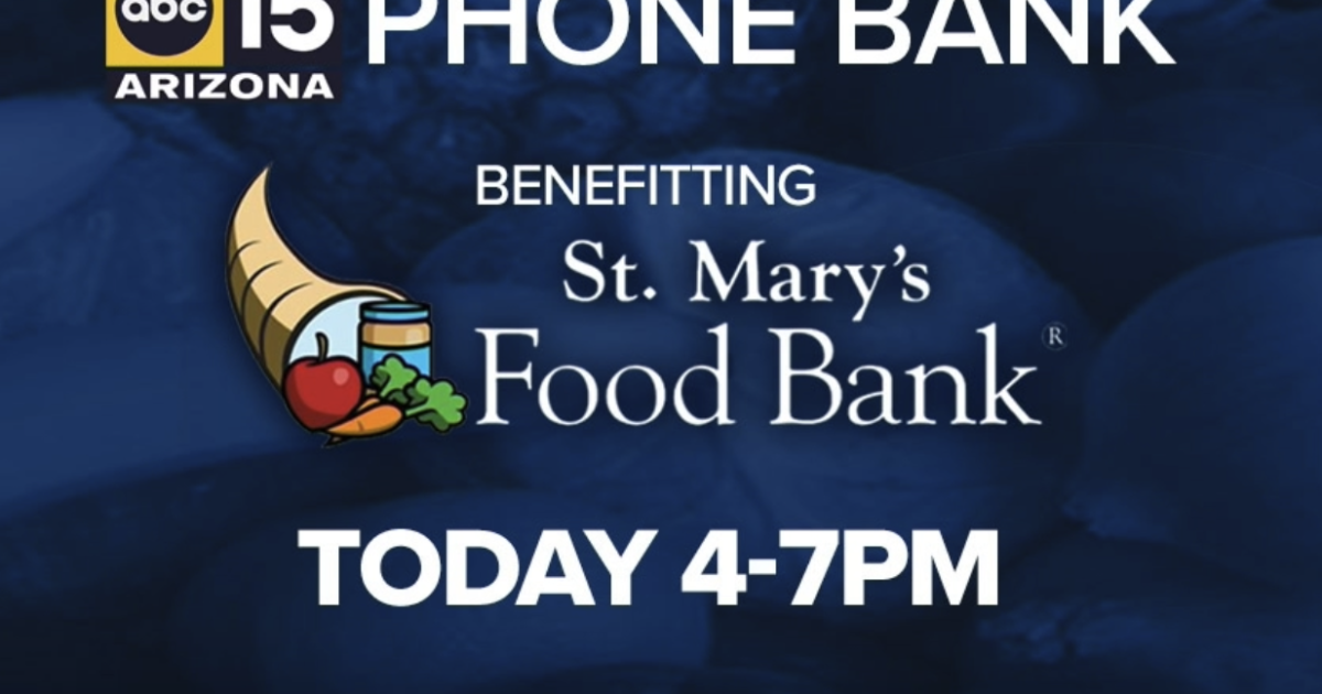 ABC15 phone bank to raise funds for St. Mary's Food Bank amid rising need