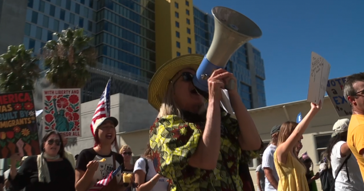 Thousands march in 'No Kings' protests across San Diego County