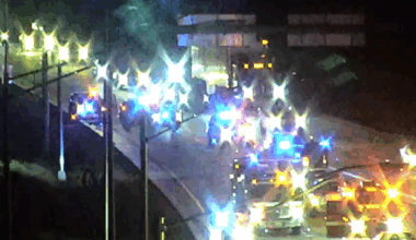 Large police presence along I-17 near Dove Valley Road