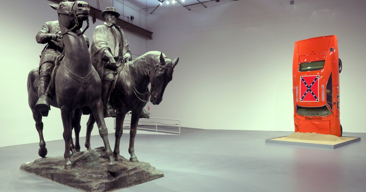 Those toppled Confederate monuments? See what artists did with them in a new exhibit in LA
