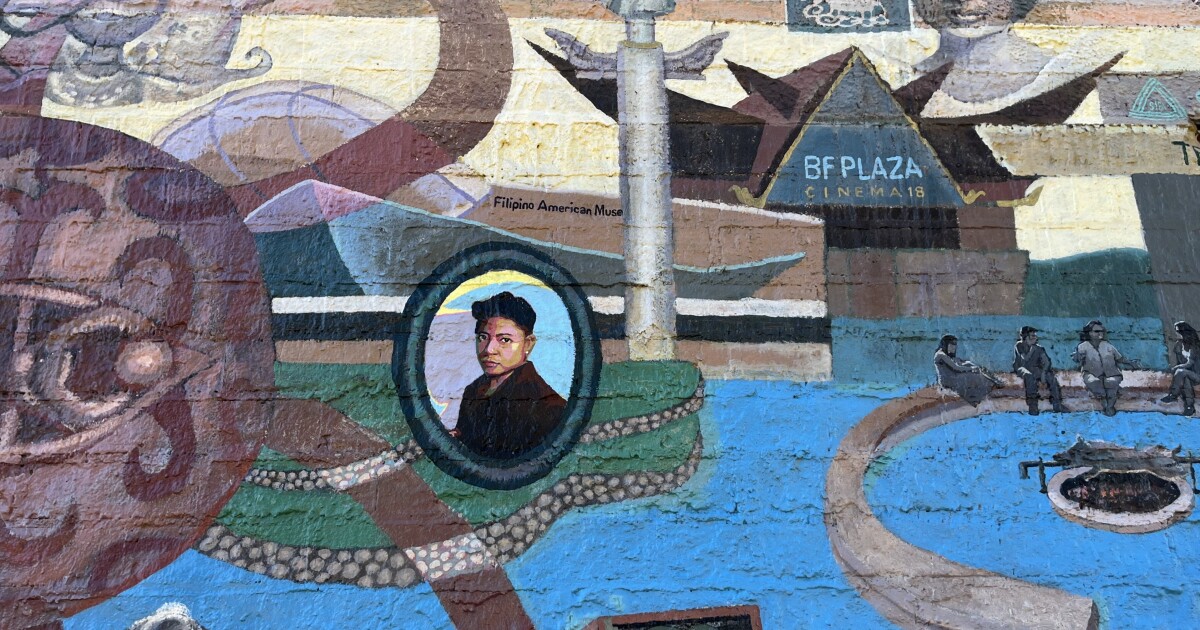 'Seeing me': Landmark mural in LA is updated to reflect famed Filipino subject's trans identity