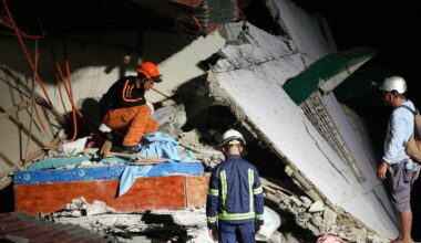 Rescuers desperately search for survivors of earthquake in the Philippines that killed at least 72