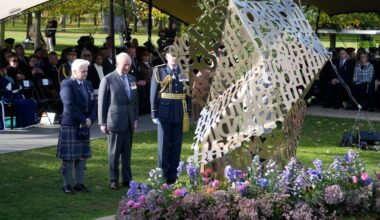 King Charles III unveils UK's first memorial for LGBTQ+ troops