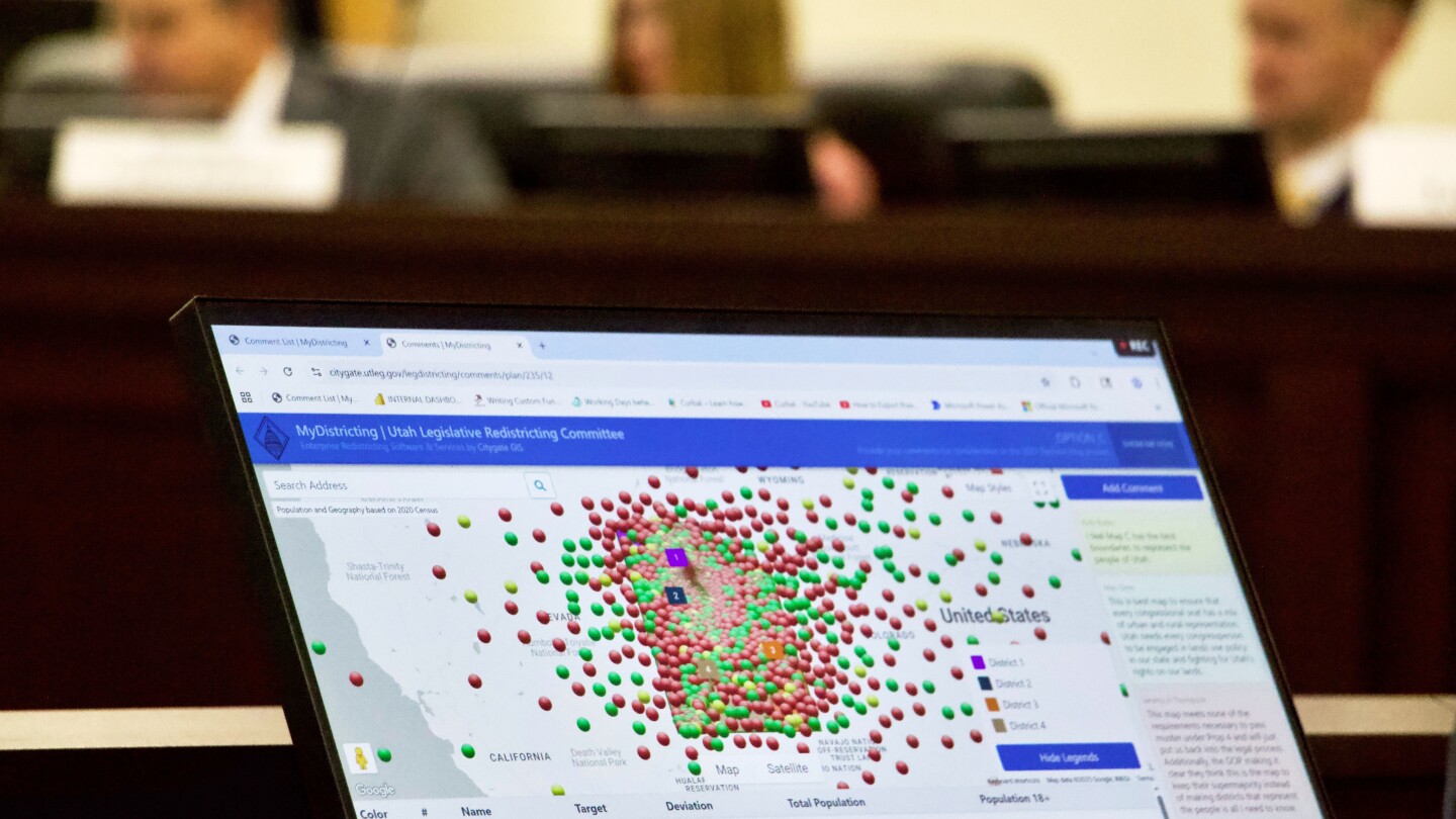 Utah passes new US House map that could give Democrats a slight chance to flip a seat