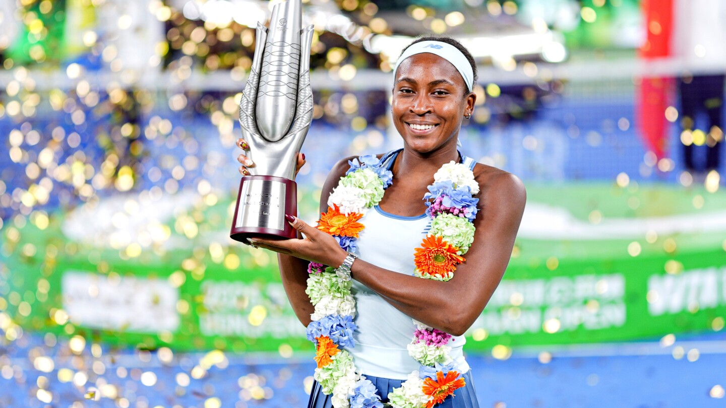 Gauff beats fellow American Pegula to win the Wuhan Open
