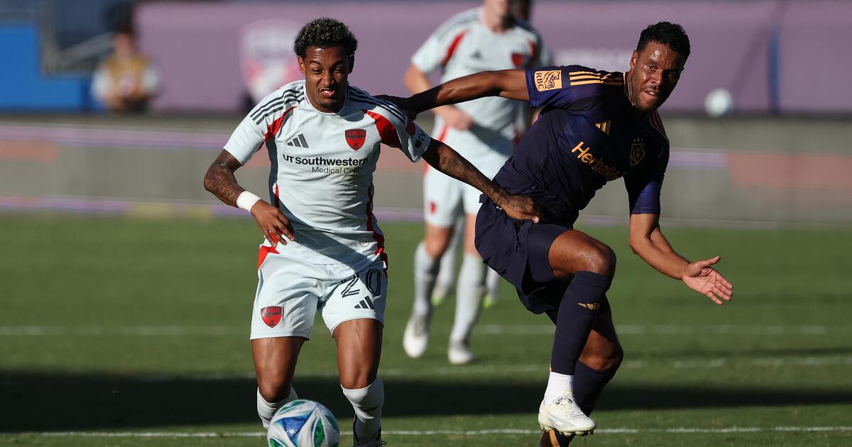 Galaxy fall a goal short of getting a point against Dallas