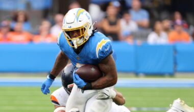Chargers placing running back Omarion Hampton on injured reserve