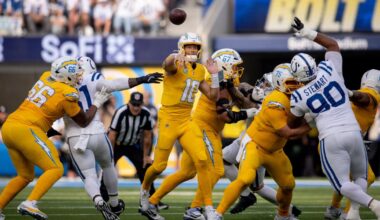 Chargers trampled by leading rusher Jonathan Taylor in loss to Colts