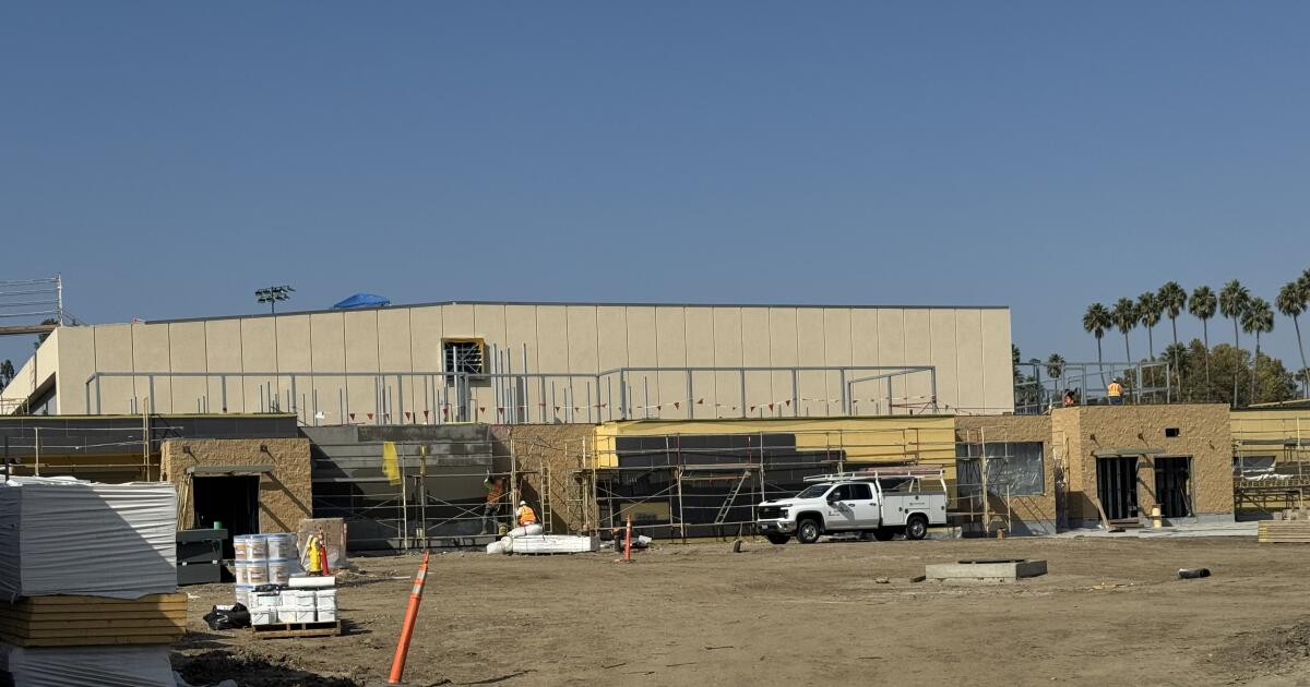 Harvard-Westlake's new sports complex is progressing on schedule