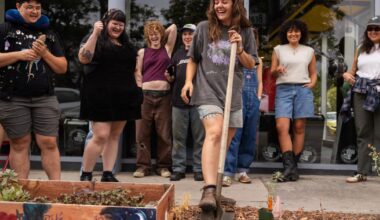 Glendale's coolest gay club is a block-long parkway garden