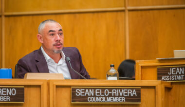 Councilmember Sean Elo-Rivera during a City Council meeting on Monday, Jan. 13, 2025. / Photo by Vito di Stefano for Voice of San Diego