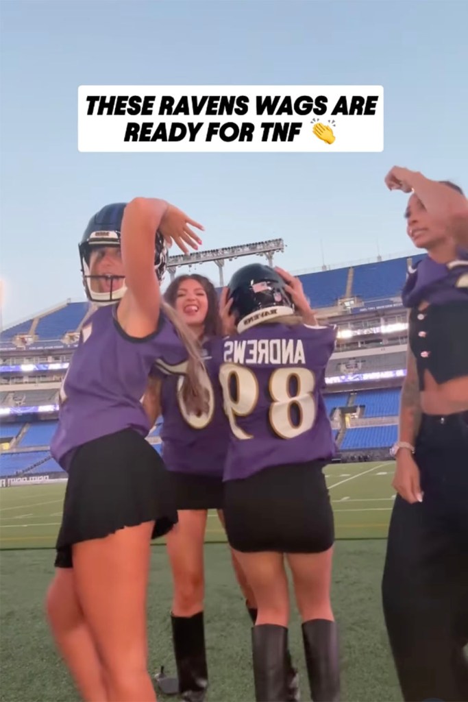 The wives and girlfriends of Ravens players are excited for the "Thursday Night Football" clash with the Dolphins.