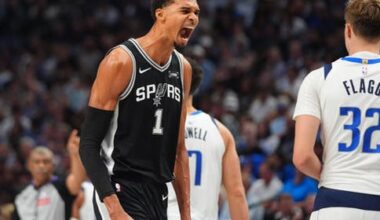 Wembanyama scores 40 as Spurs rout Mavericks and spoil Flagg's debut