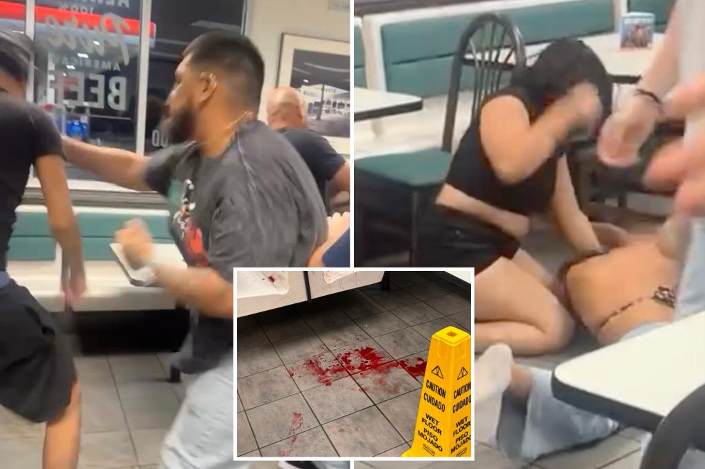 Order mix-up sparks bloody 7-person brawl inside Texas Whataburger