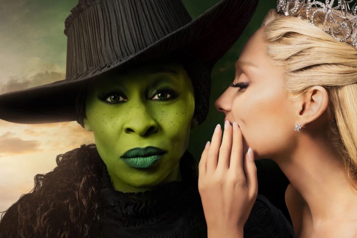 Cynthia Erivo as Elphaba and Ariana Grande as Glinda in 'Wicked.'