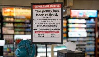 Banks and retailers run short on pennies as the US Mint stops making them