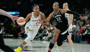 A'ja Wilson and Dana Evans lead Las Vegas Aces past Phoenix Mercury 89-86 in WNBA Finals opener