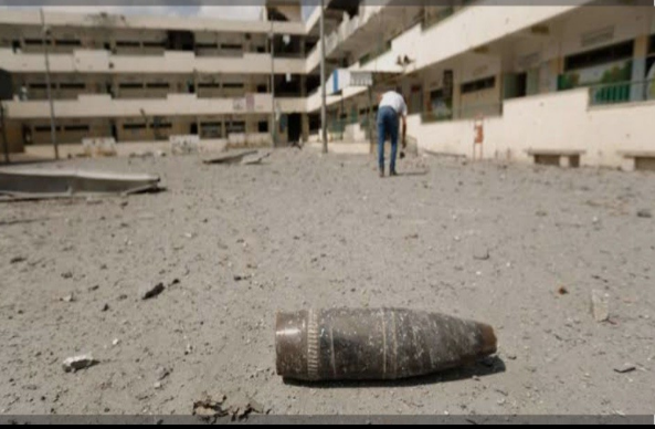 IDF ordnance displayed on a Hamas campaign poster for weapons collection (al-Risalah, October 18, 2025)