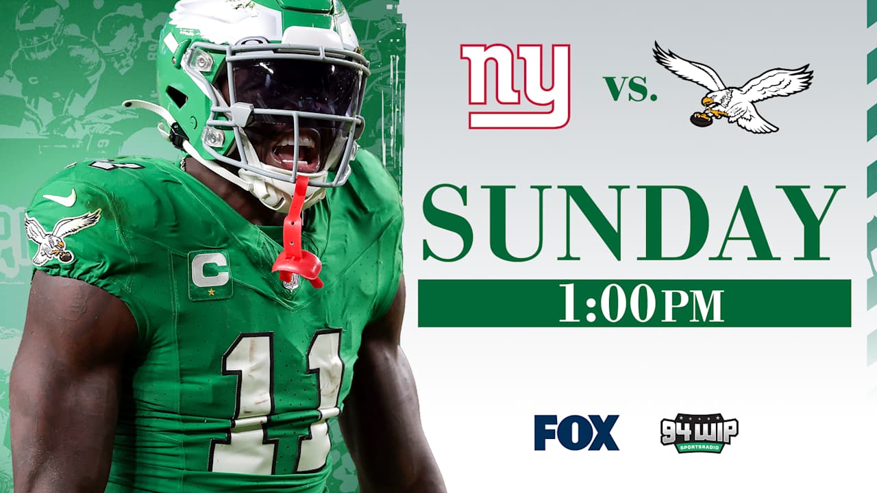 Giants vs. Eagles How to watch, stream, and listen